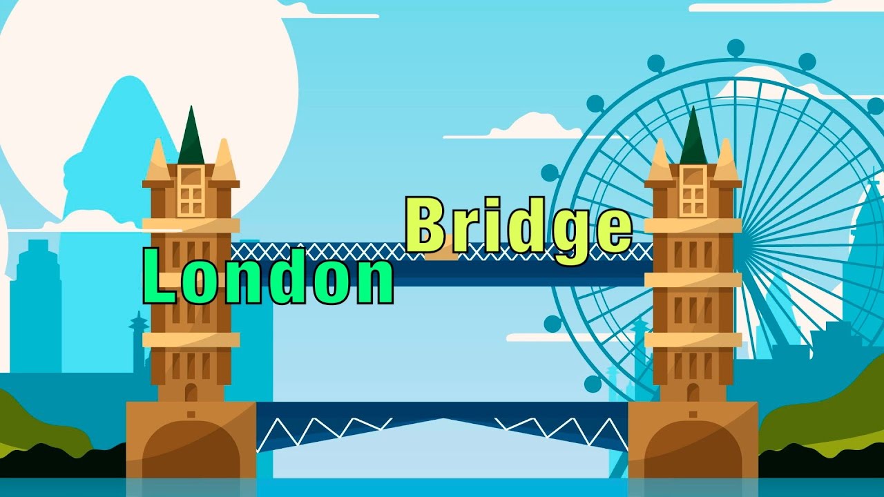 London Bridge Is Falling Down 子供の歌 - Kids Songs + More Nursery Rhymes  Super Simple Songs  Lagu Anak