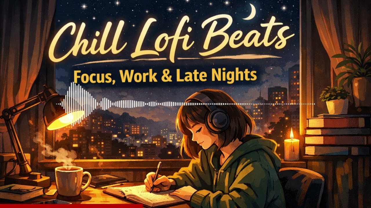 Clouds in Slow Motion | 🌙 Lo-Fi Chill Beats for Midnight Study, Focus & Relax  📚