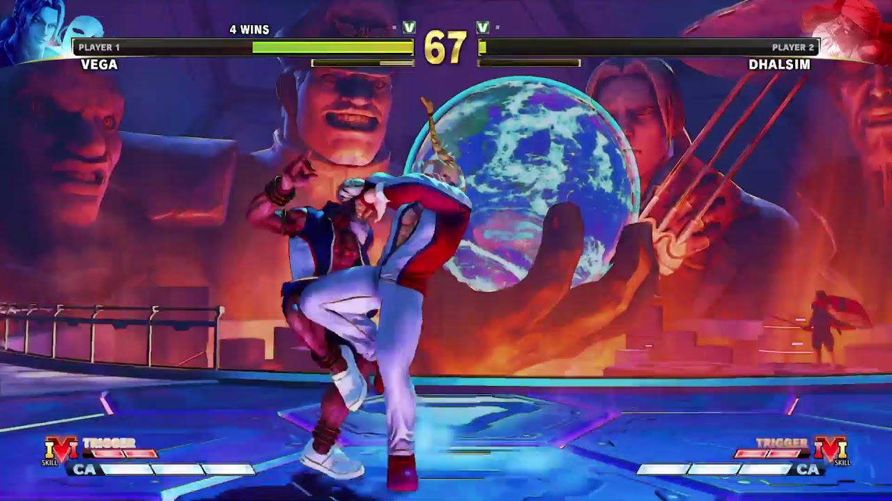 Street Fighter against a small human