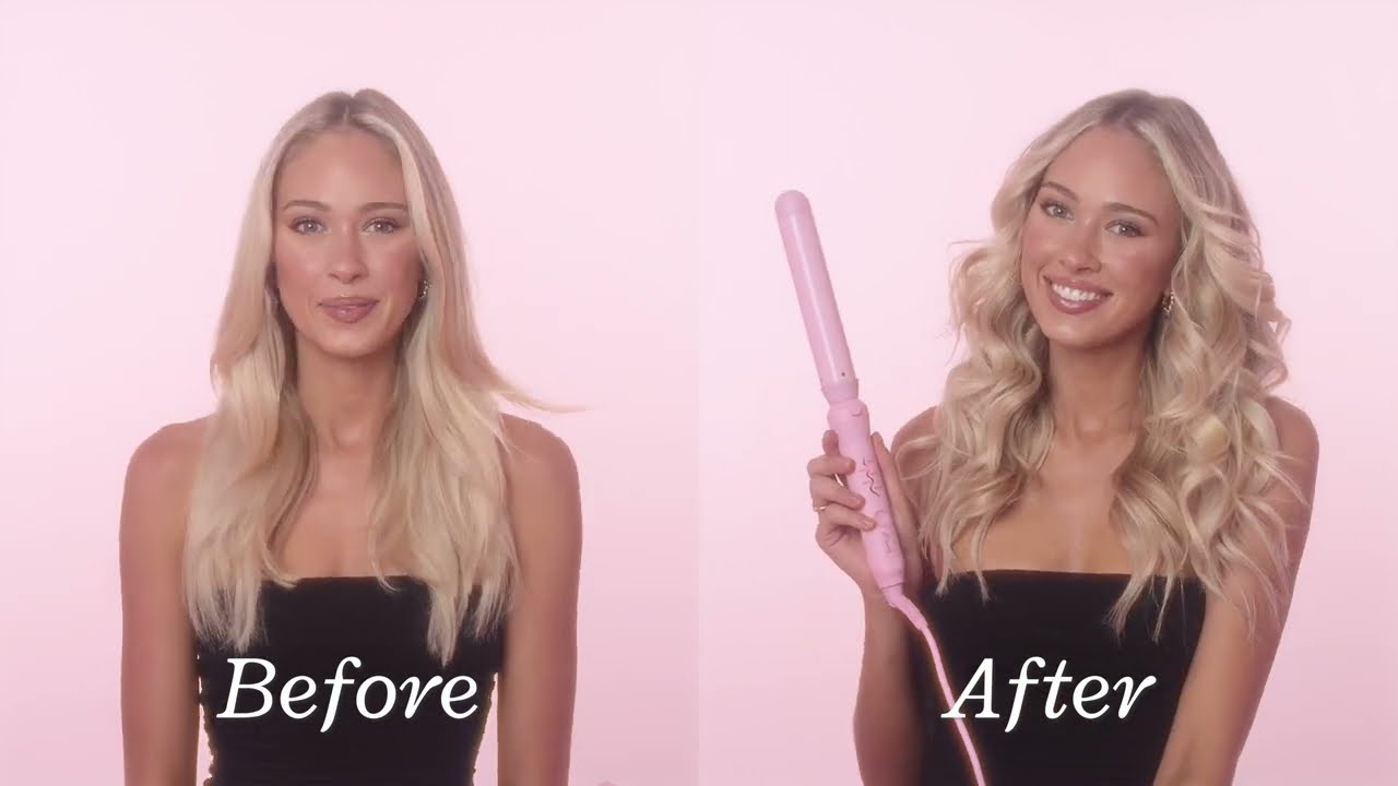 MERMADE HAIR STYLE WAND TUTORIAL - HOW TO CREATE CURLS WITH THE 32MM CURLING TONG ATTACHMENT