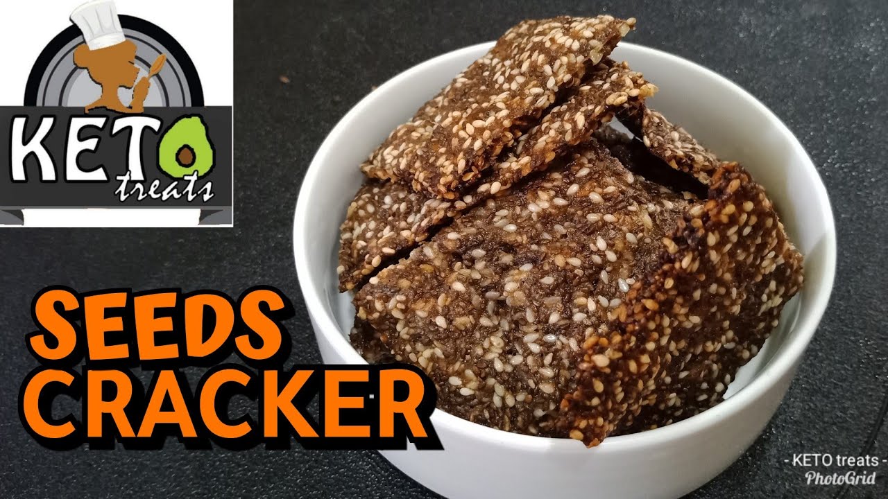 KETO SEED CRACKERS | CHIA SEEDS | SESAME SEEDS | GRAIN-FREE