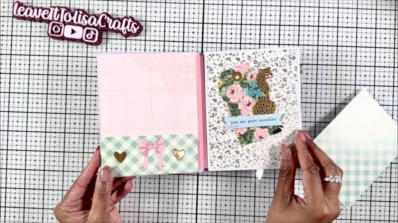 Envelope Mini Album with JUST a Card Kit!! Tutorial and Craft with Me 🎀💛🎀