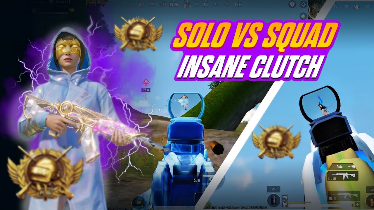 Solo vs Squad on iPad Pro M5 🔥 120FPS PUBG Mobile clutch’s 