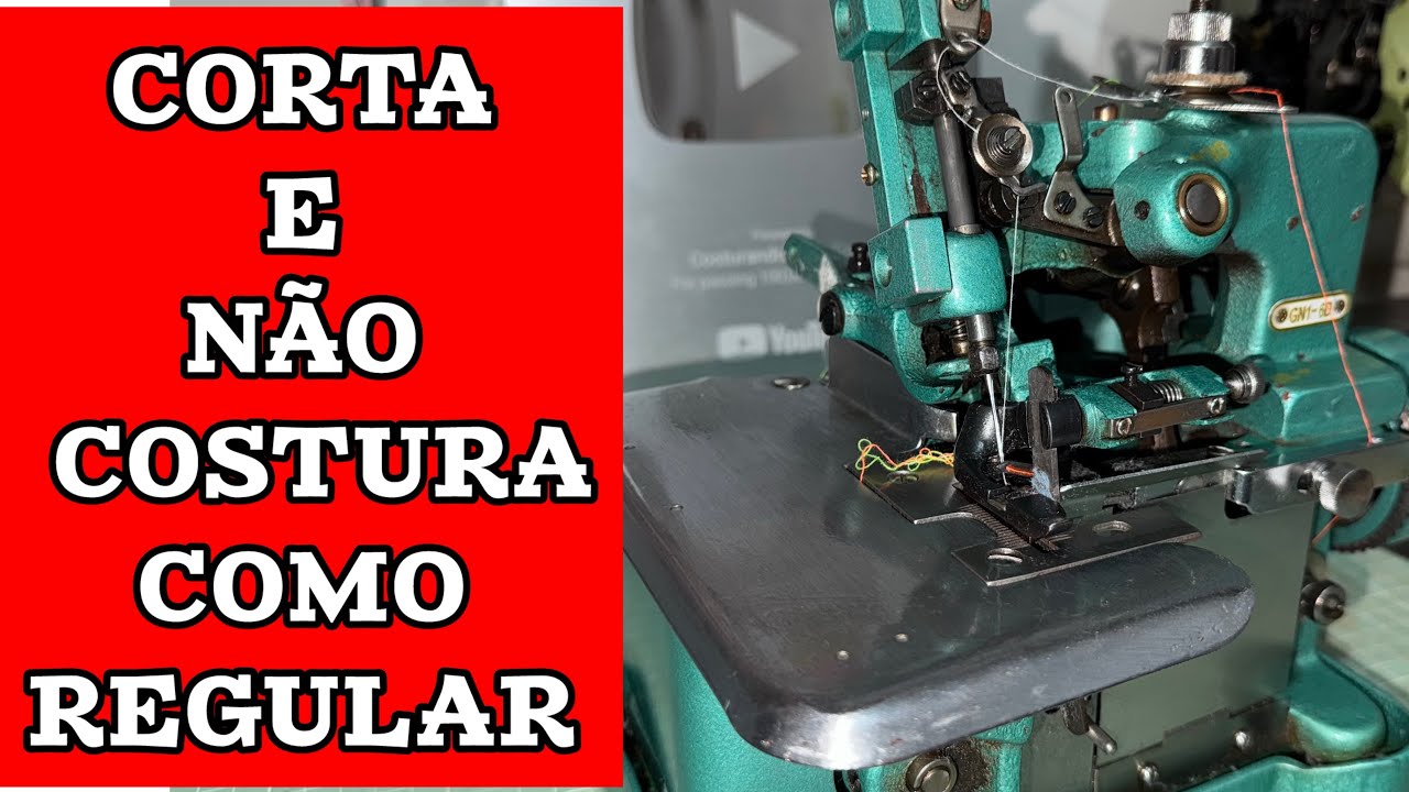 Como regular a Overlock chinesinha corta o tecido mas não costura