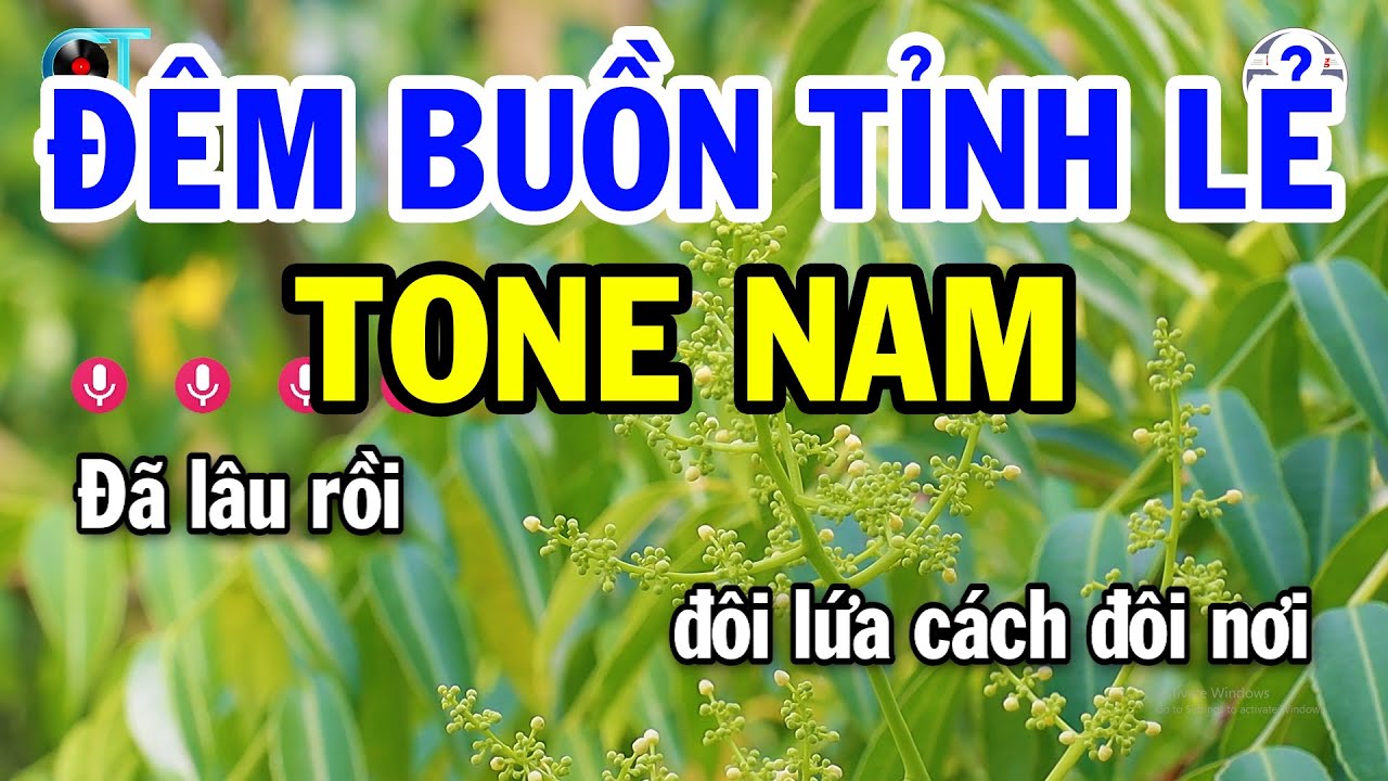 Karaoke Đêm Buồn Tỉnh Lẻ Tone Nam ( C#m ) Nhạc Sống Mới Dễ Hát | Phước Hiệp