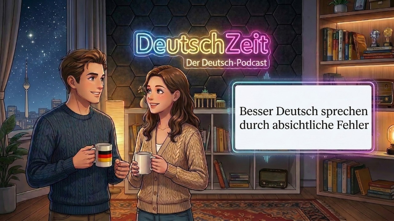 Besser Hören: A1/A2 Podcast | Besser Deutsch sprechen durch absichtliche Fehler 🎯💡