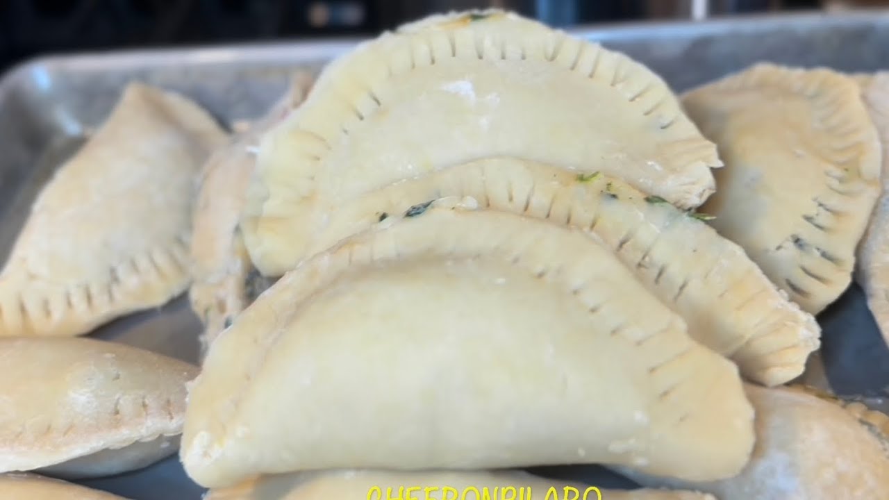 Ham cheese and spinach empanadas!