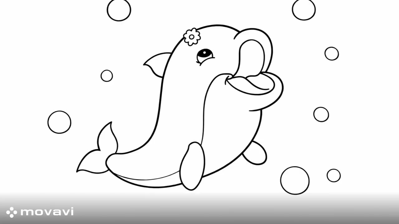 Printable Dolphin Coloring Page for Kids 🐬Preschool Classroom Activity #ClassroomFun#DolphinColoring