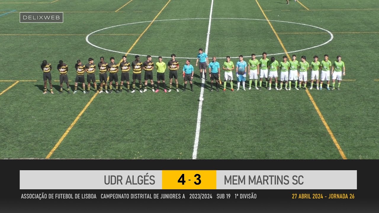 UDR Algés (4-3) Mem Martins [SUB19 J26]