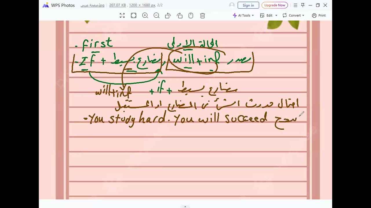 منهج Cambridge جريد 5 شرح قاعدة IF