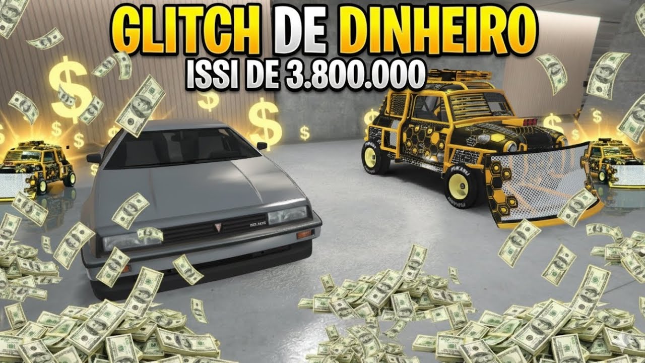 GTA V ONLINE - GLITCH DE DINHEIRO | COMO FAZER O ISSI DE 3.800.000 | 