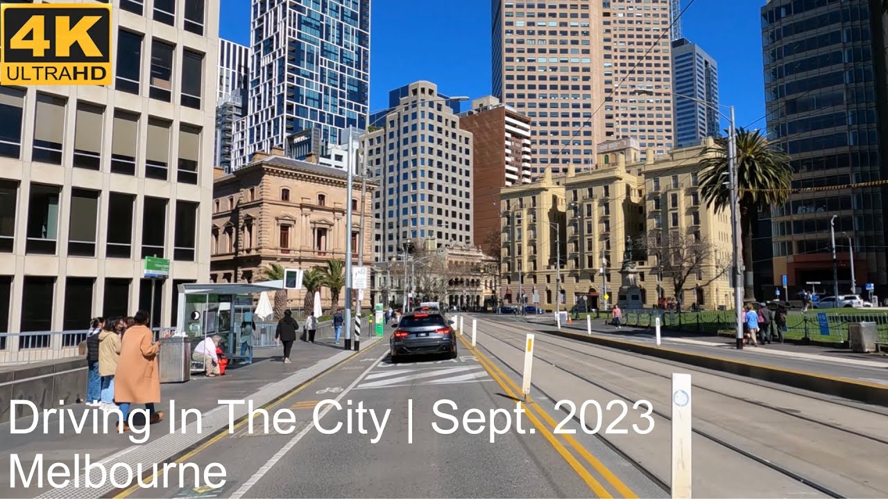 Driving In The City | Sept. 2023 | Melbourne Australia | 4K UHD