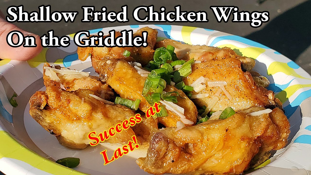 Fried Wings!!  - On the griddle!