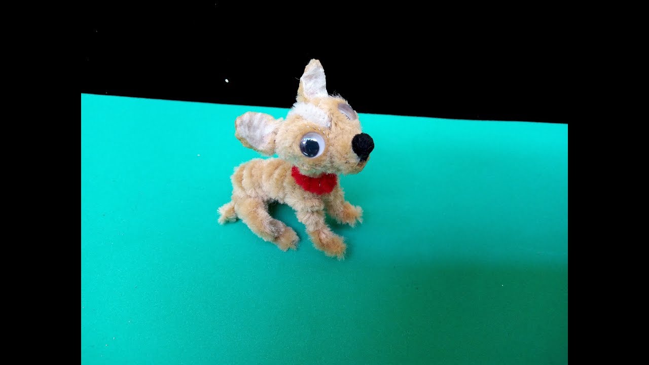 Perrito Chihuahua con limpiapipas/pipecleaner