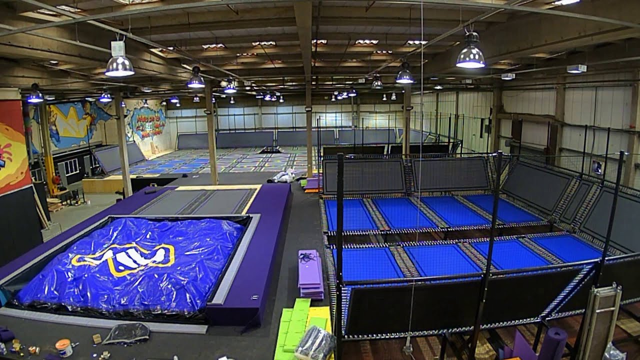 Construction of a trampoline park