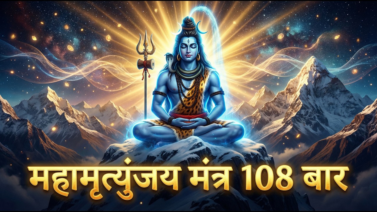 महामृत्युंजय मंत्र 108 बार 🔱 Powerful Shiva Mantra Chanting