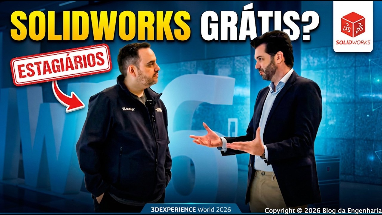 Dassault Systèmes LIBERA Licença GRÁTIS de SOLIDWORKS Para Estagiários! | 3DEXPERIENCE World 2026