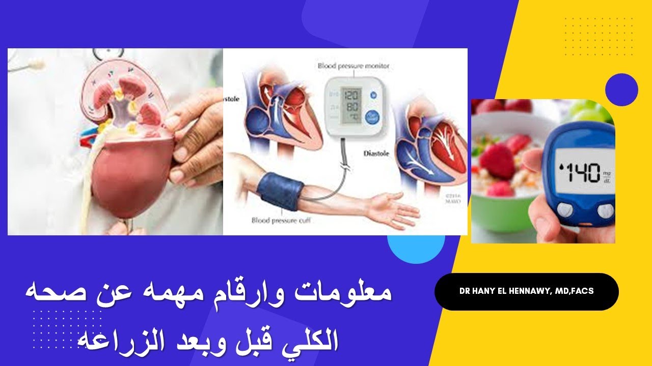 معلومات وارقام مهمه عن صحه الكلي قبل وبعد الزراعه