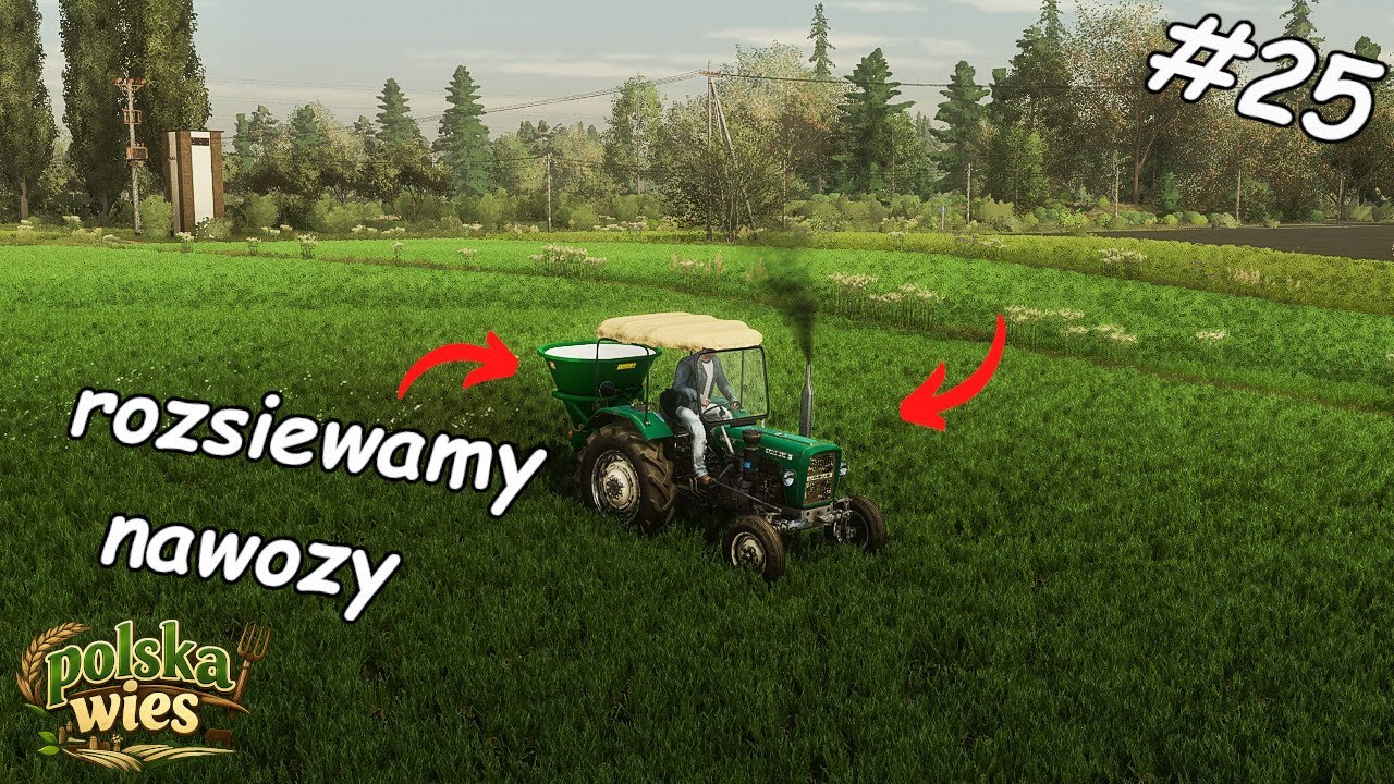 Rozsiewamy nawozy🌱| Ciapek w akcji😎| Polska Wieś[25]