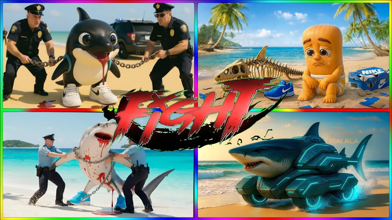 😈 Orca Evolution 🐋⚡ VS 🩸 Chained Shark 🦈🔗  From Cute to Deadly #tileshopedmrush