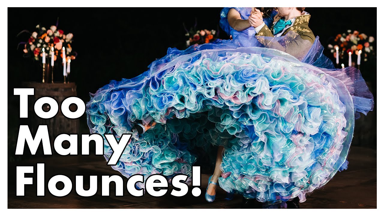 I Made Frills for Cinderella's Petticoat - Hemming 1000 Yards of Flounces 😅