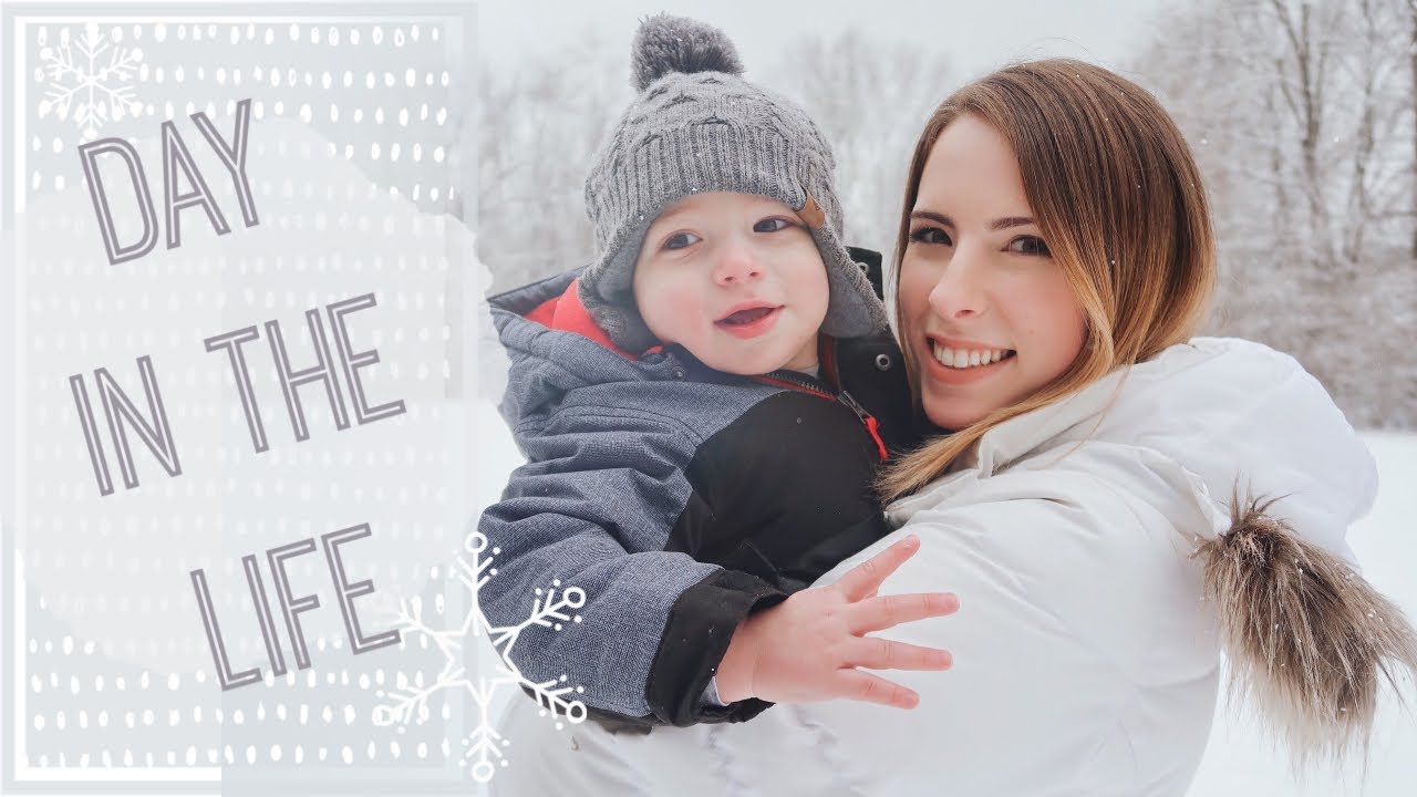 DAY IN THE LIFE OF A MOM 2019 // SNOW DAY VLOG // CATHERINEELAINE