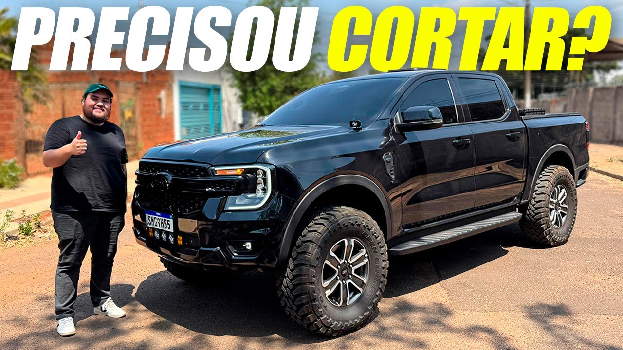 ELE COLOCOU PNEU 35&rdquo; SEM ERGUER A RANGER!!