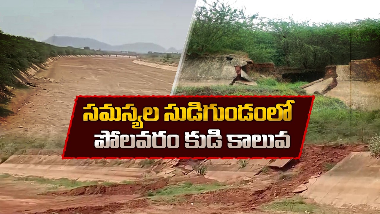 Polavaram Right Canal in Trouble | Poor Maintenance of 55 km Canal | Farmers Worried