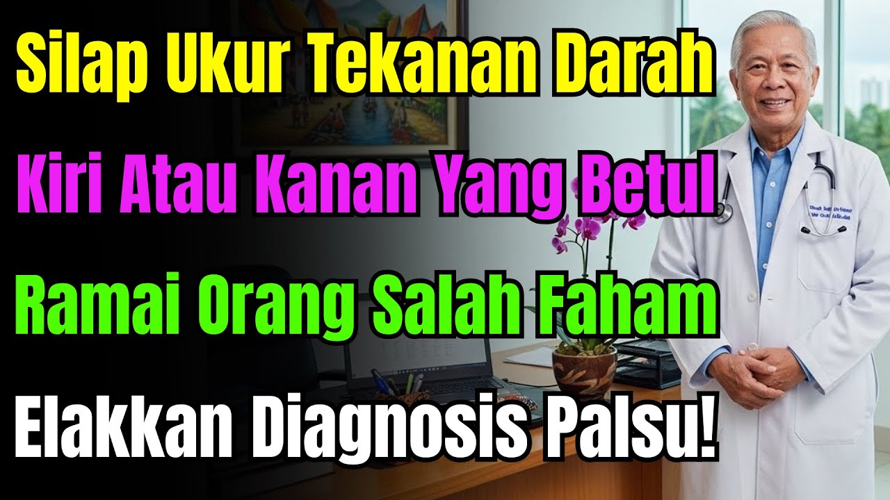Salah Ukur Tekanan Darah = Salah Ubat! Kiri Atau Kanan? Ini Cara Ukur Paling Tepat Taraf Doktor.