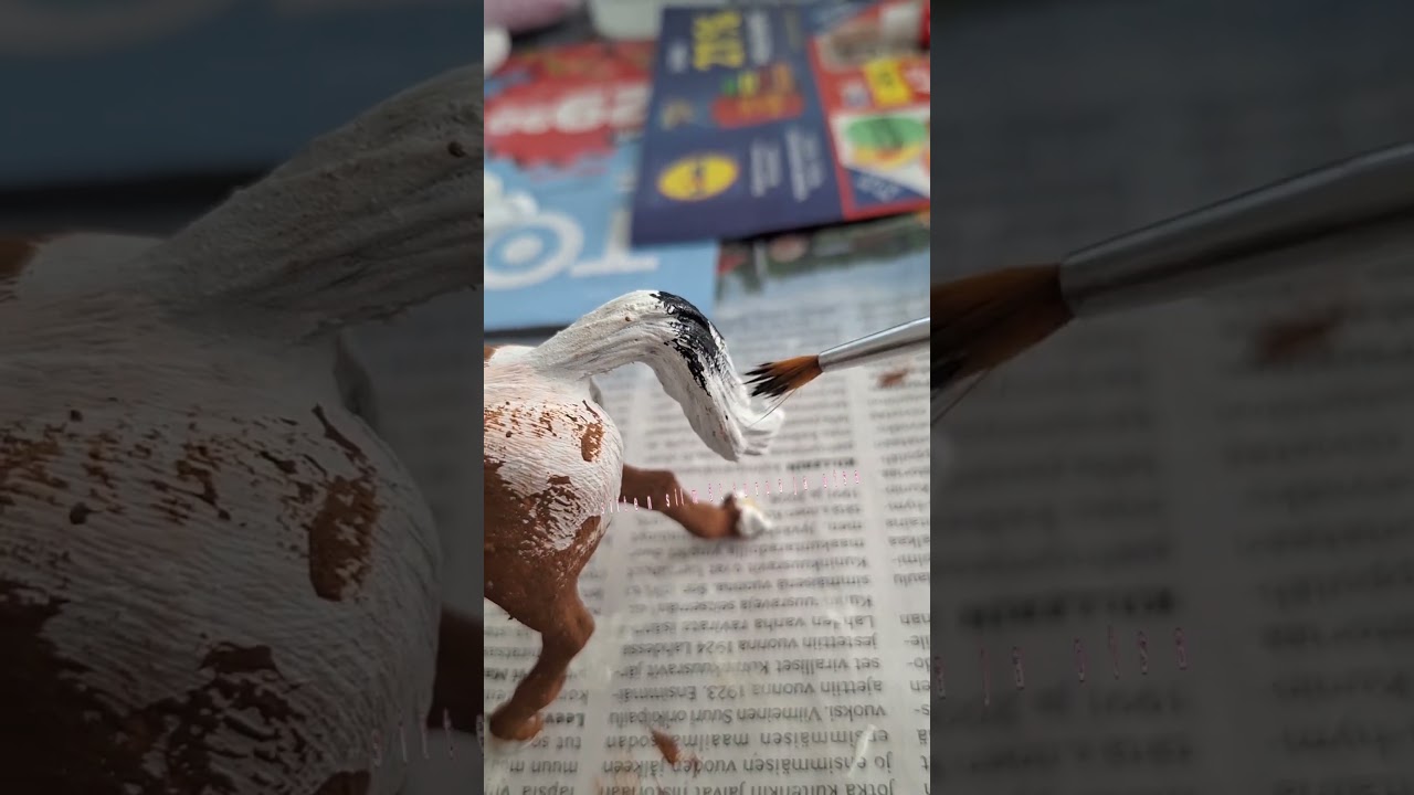 maalataan schleich hevonen🐴  maalaus sarja osa 1