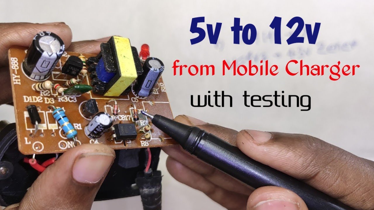 How to Convert 5v Mobile Charger to 12v ।। 5v মোবাইল চার্জারকে 12v চার্জার বানান।। 5v to 12v charger