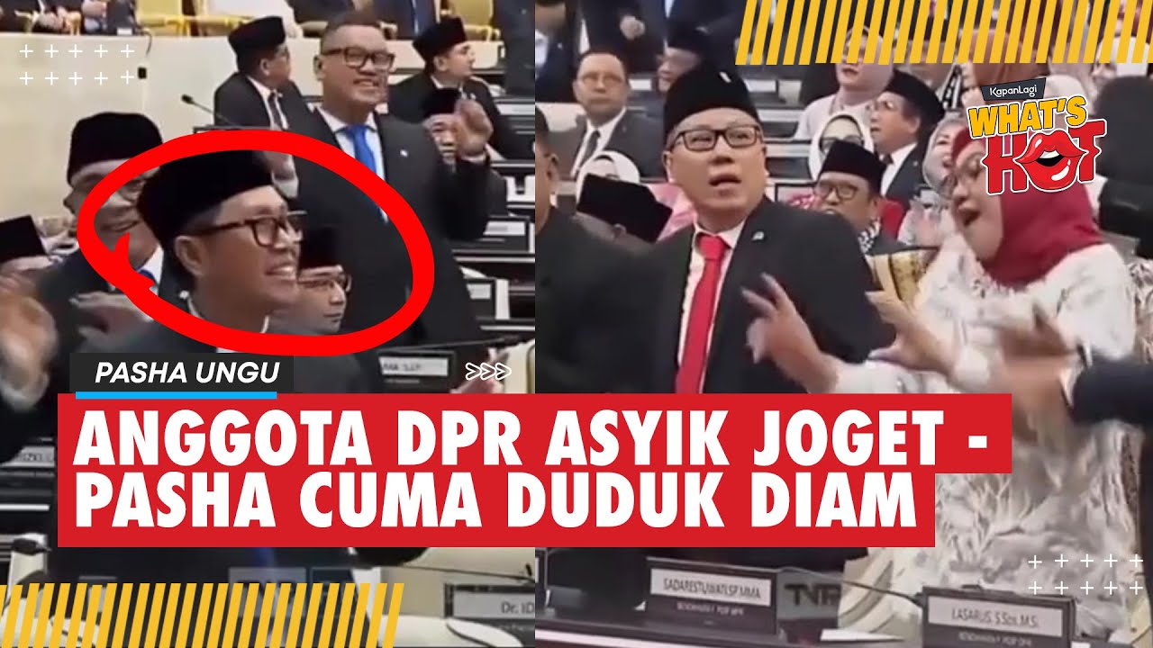 PASHA UNGU Duduk Diam Saat Anggota DPR  Joget | Uya Kuya & Eko Patrio Ikutan Goyang #pashaungu