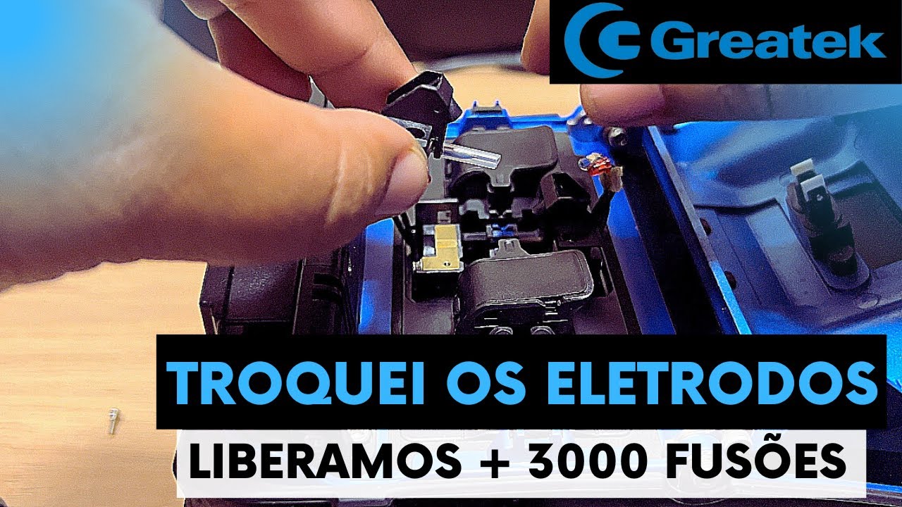 COMO TROCAR ELETRODOS DA MÁQUINA DE FUSÃO DA GREATEK | DIA A DIA DE PROVEDOR #fusao #telecom