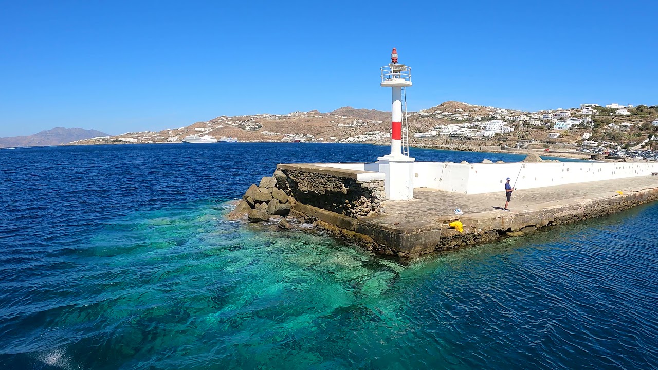 MYKONOS | Sea Bus | The Old Port To The New Port | 4K