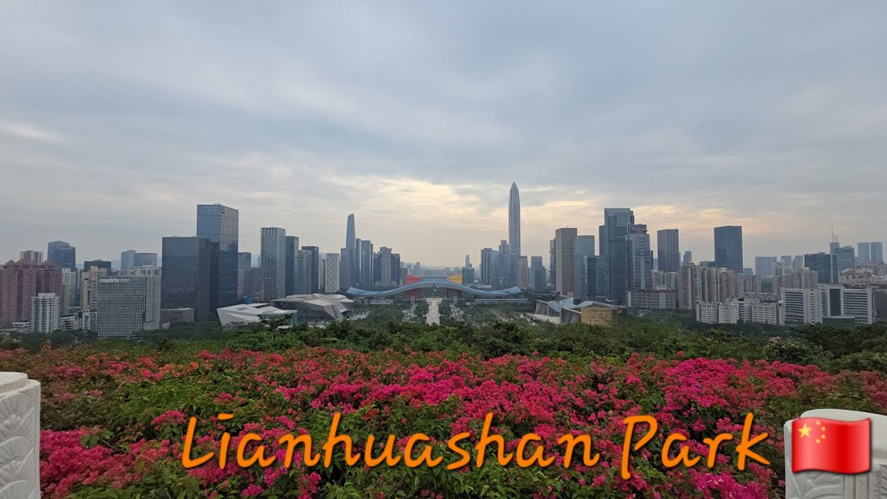 [4K60fps]Shenzhen : Walking in Lianhuashan Park pt.2 (Walking uphill)
