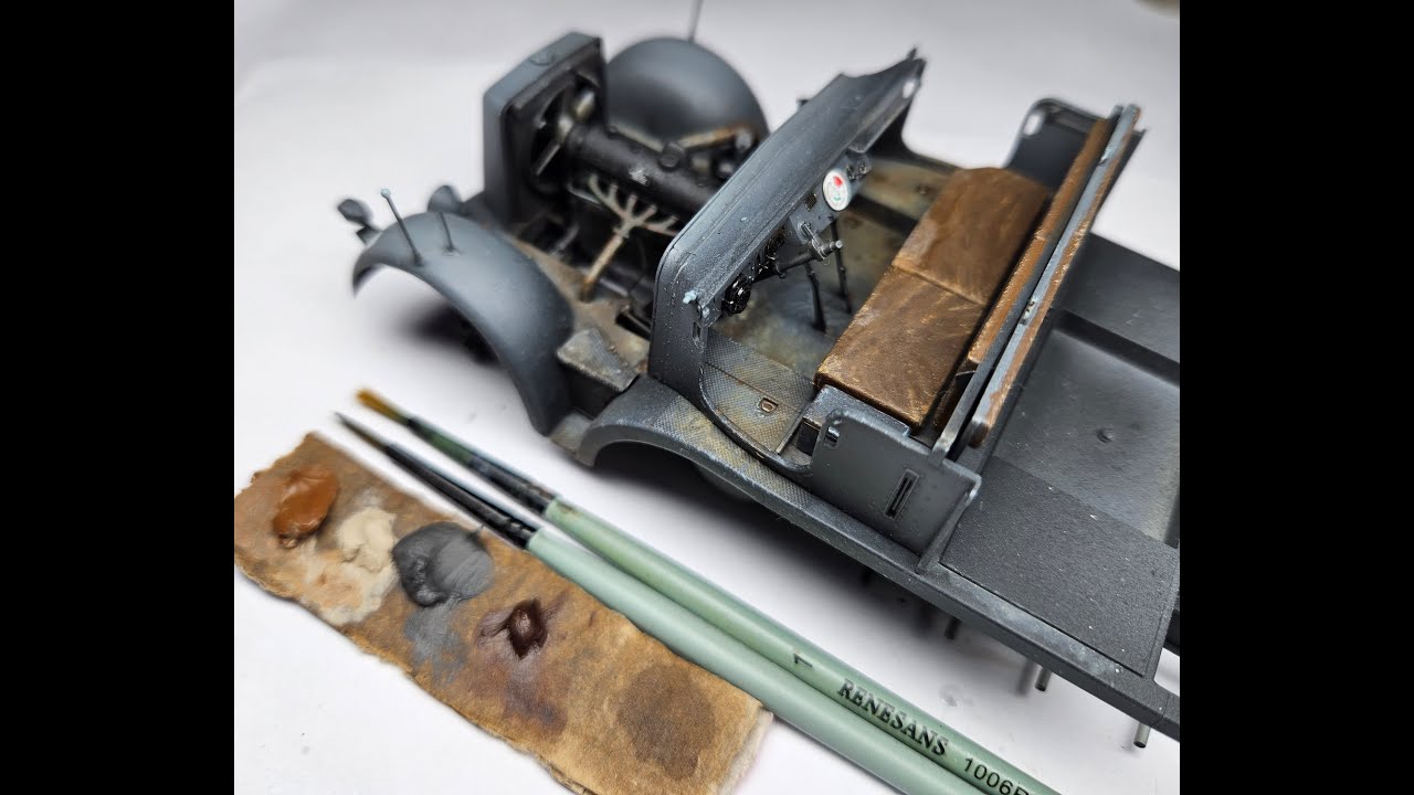 Weathering farbami olejnymi - Oil Paints Weathering Tutorial Abteilung 502