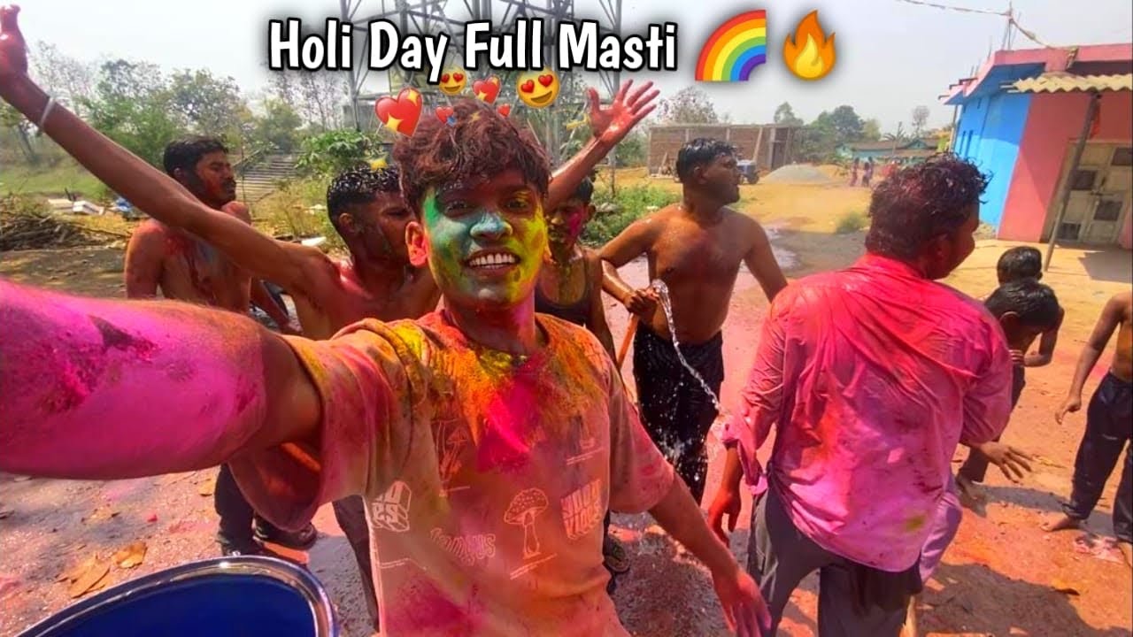 Holi Ki Masti Aur Garam Pakode 😍🌈 | Desi Holi Vlog