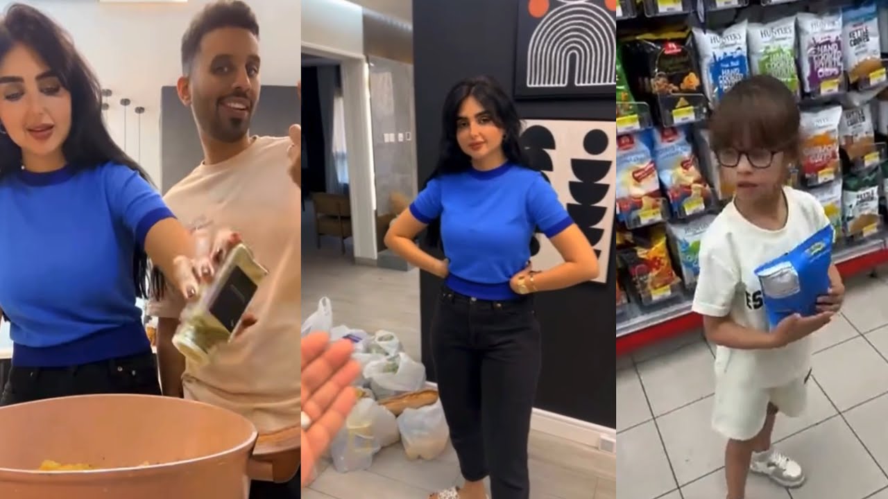 سنابات عائلة ميرو | فقره السوبر ماركت و الطبخ مع اميره وعبدالرحمن 😍♥️