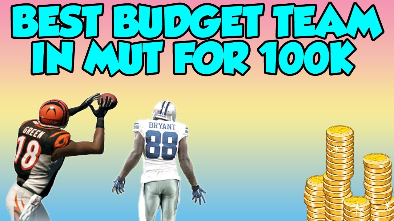 BEST BUDGET SQUAD IN MUT 17 FOR 100K. MADDEN 17 ULTIMATE TEAM BUDGET SQUAD