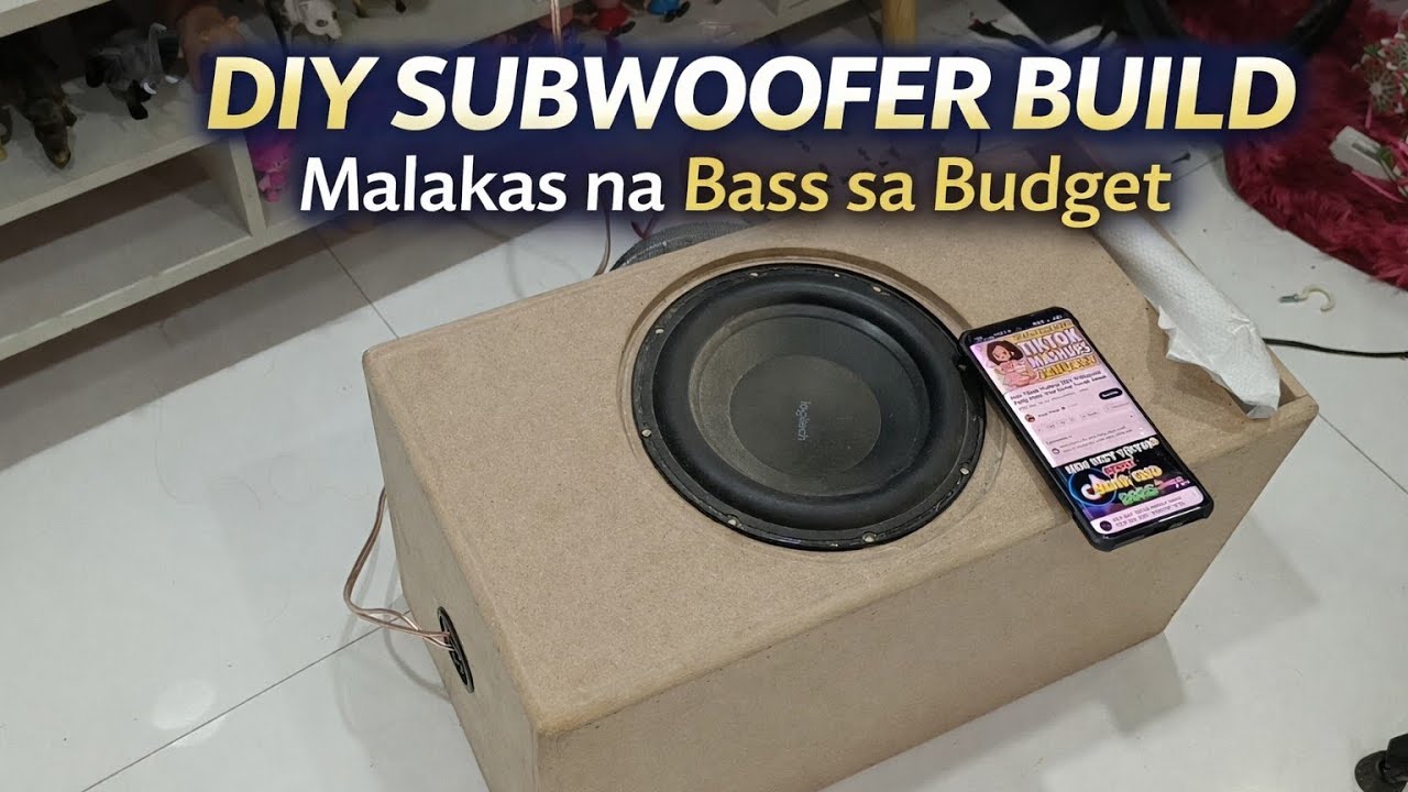 Paano Gumawa ng DIY Subwoofer na Malakas ang Bass | Step-by-Step Guide (Tagalog)