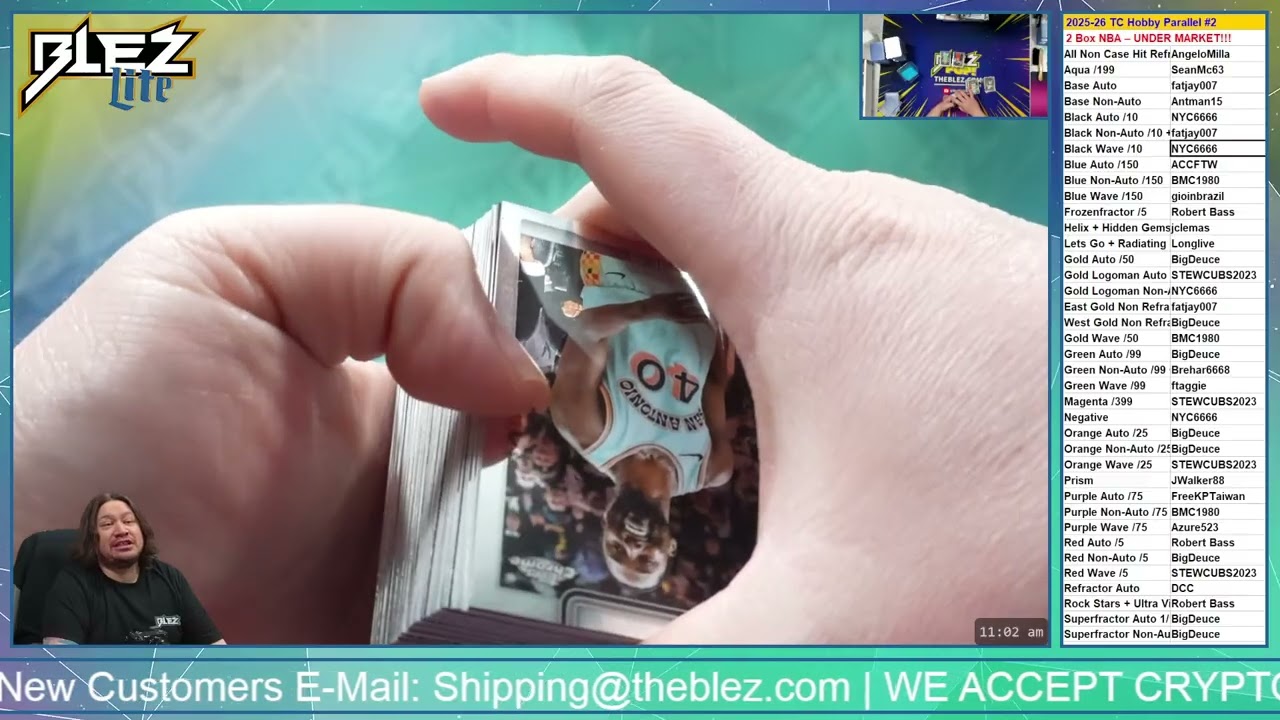 2025-26 Topps Chrome Hobby NBA 2 Box Break #2 Pick Your Parallel