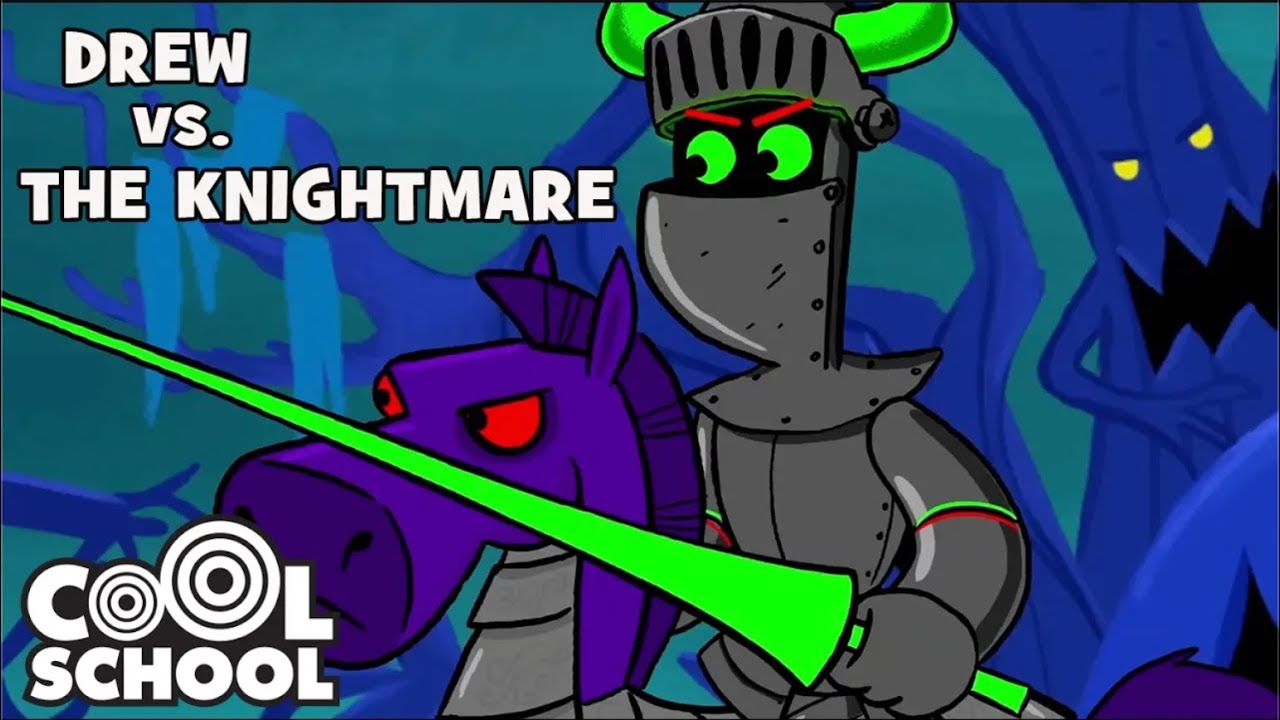 Drew Pendous vs THE KNIGHTMARE! 🌙 Cool School Cartoons for Kids