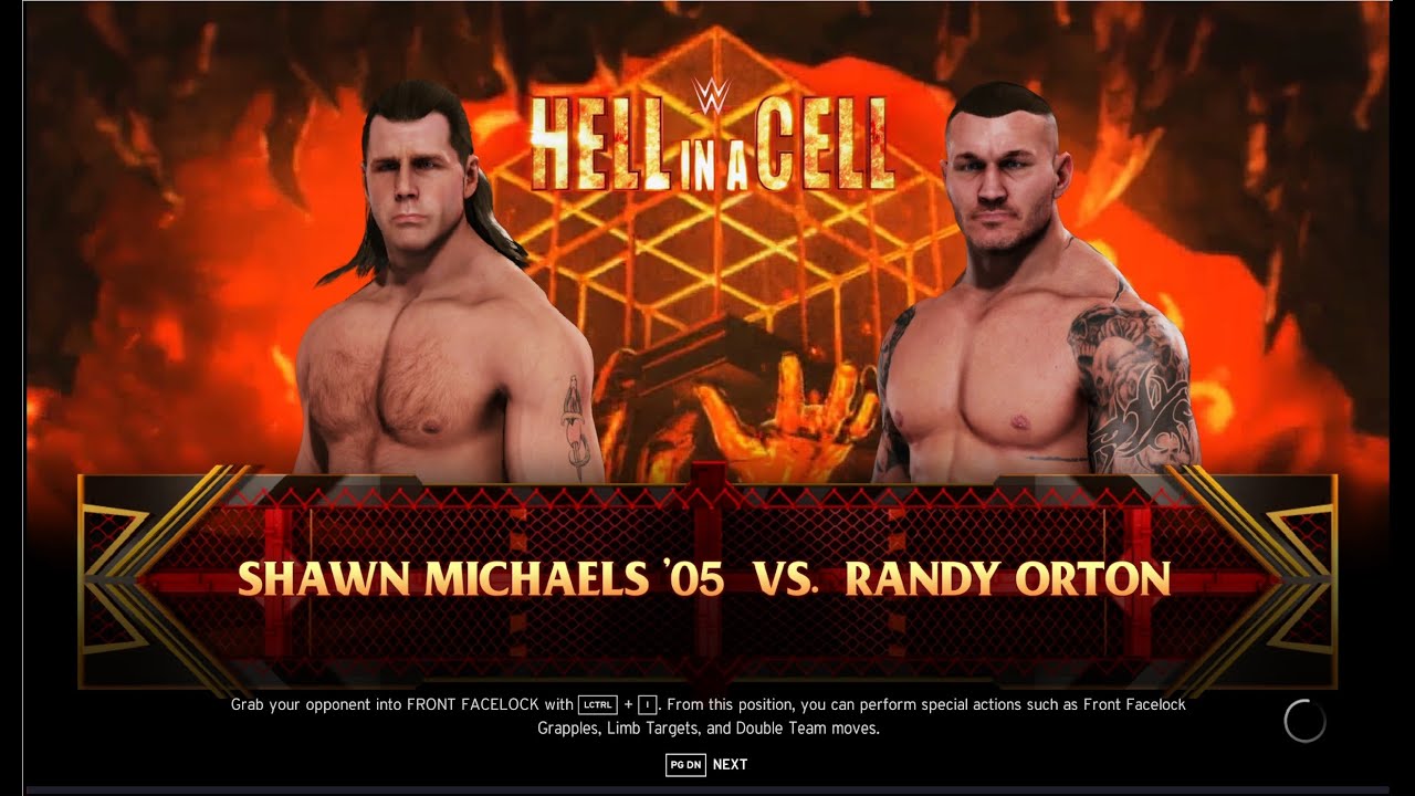 WWE 2k20 Бой между Shawn Michaels 05 - Randy Orton