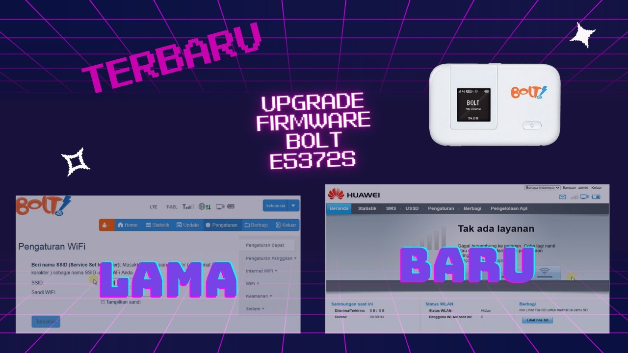 Tutorial Cara Unlock Modem Bolt E5372S - Agar Bisa Semua Kartu GSM