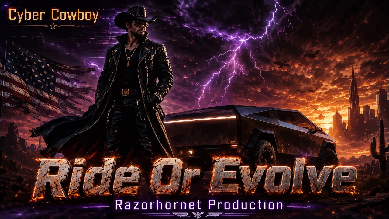 Cyber Cowboy - Ride Or Evolve (Official Visualizer) | Built Different