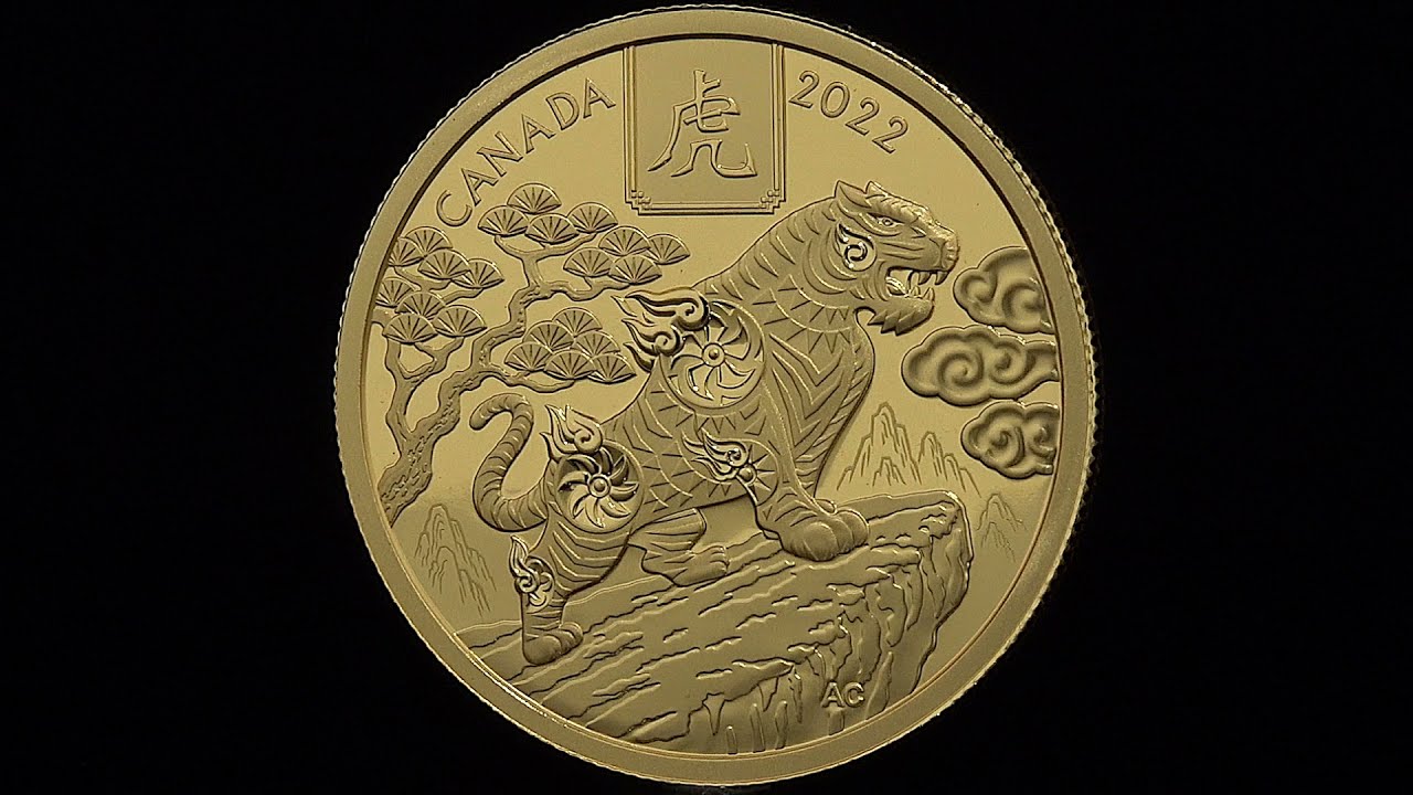 $100 Pure Gold Coin &ndash; Lunar Year of the Tiger - Mintage: 1,888 (2022).