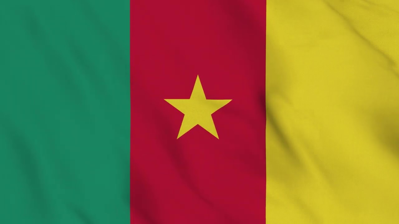 Cameroon Flag Waving 4K | Cameroonian National Flag Animation