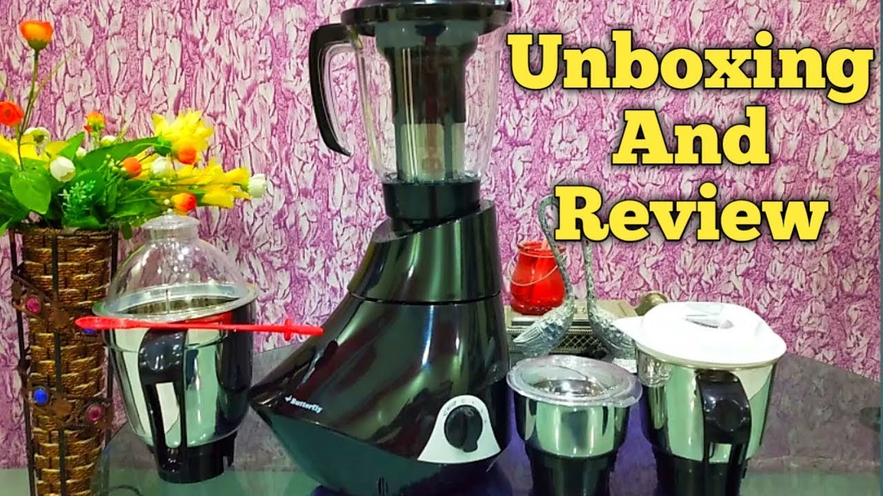 Butterfly Rapid Smart Unboxing 750-Watt Mixer Grinder with 4 Jar (Grey) juicer mixer grinder