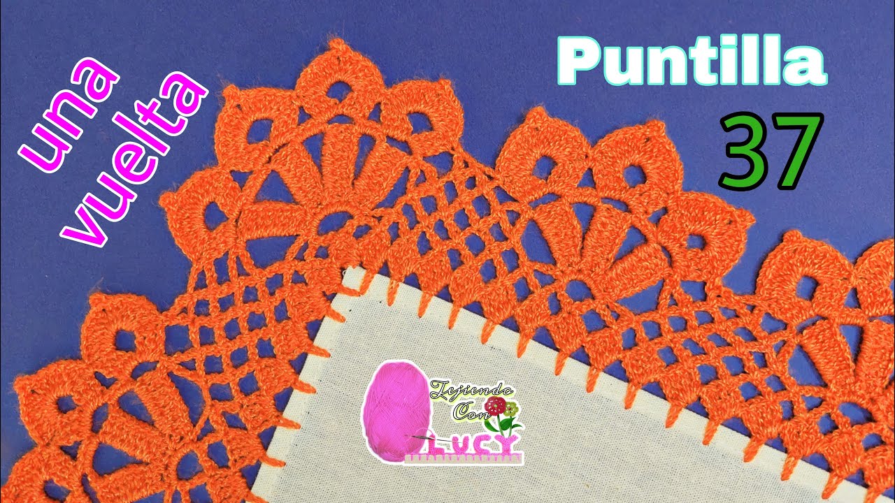 puntilla 37/ puntilla de una sola vuelta para servilleta o mantel.