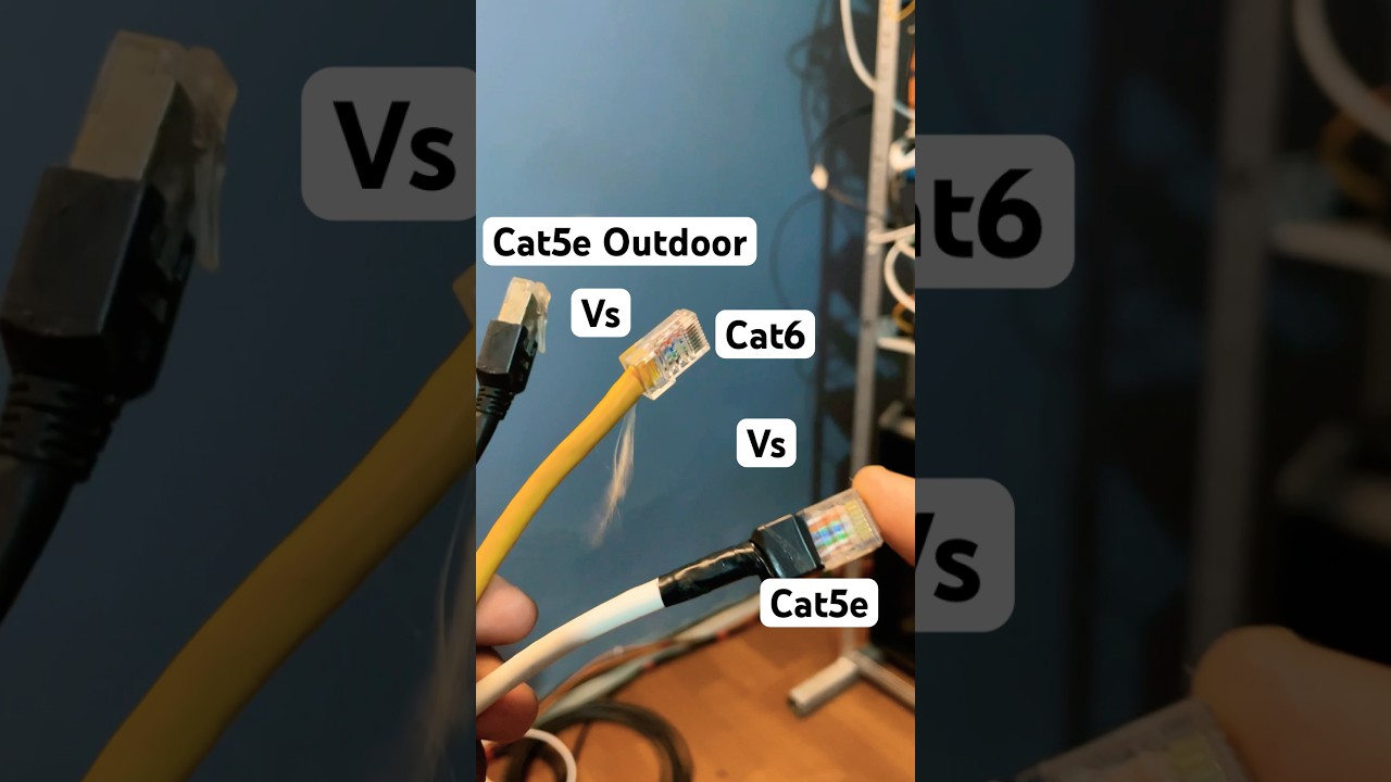LAN cable | Cat5e vs Cat6 vs Cat5e Outdoor | speeds | #shots  #lancable